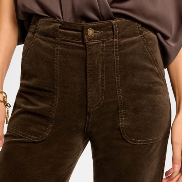 NWT Ramy Brook Theodora wide leg velvet jeans 26 - Picture 2 of 8